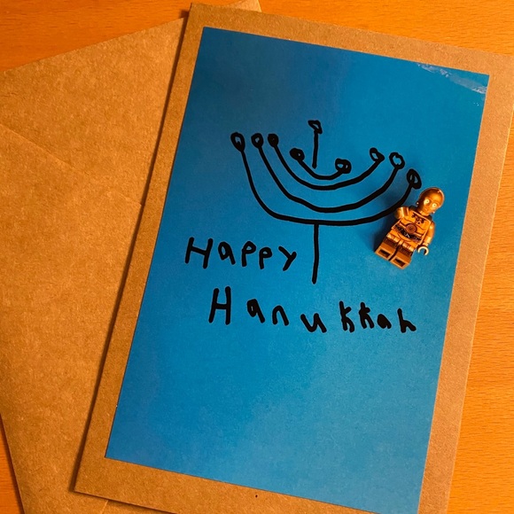 Set of 6 cards - Happy Hanukkah and Thank you - Picture 3 of 4